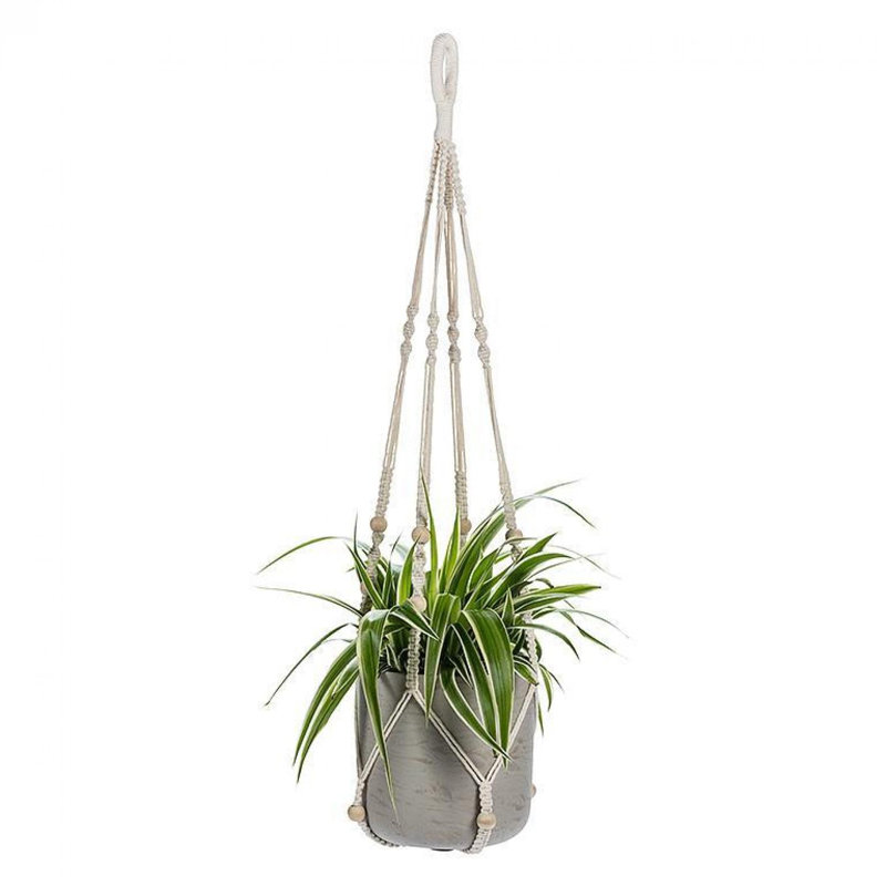 Support à plante suspendu Macrame