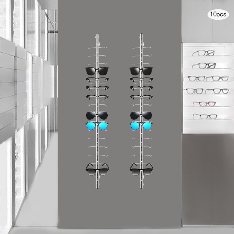 Wall Mounted Sunglasses Storage Organizer