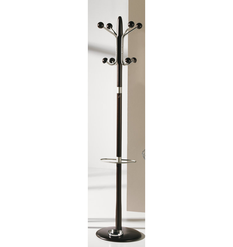 Lettie Freestanding 8 - Hook Coat Rack, Wenge