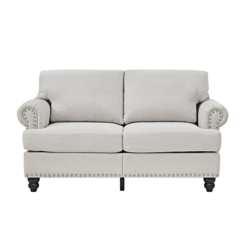 Causeuse rembourrée, Beige