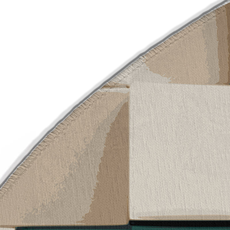 Terra Constructs Indoor And Outdoor Area Rug, Round 5'