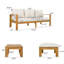 Ensemble de canapé modulaire d'extérieur 3 pièces