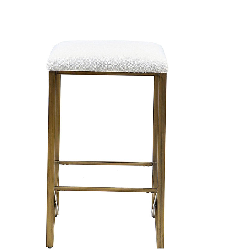 Tabouret de comptoir rembourré sans dossier H 26 po