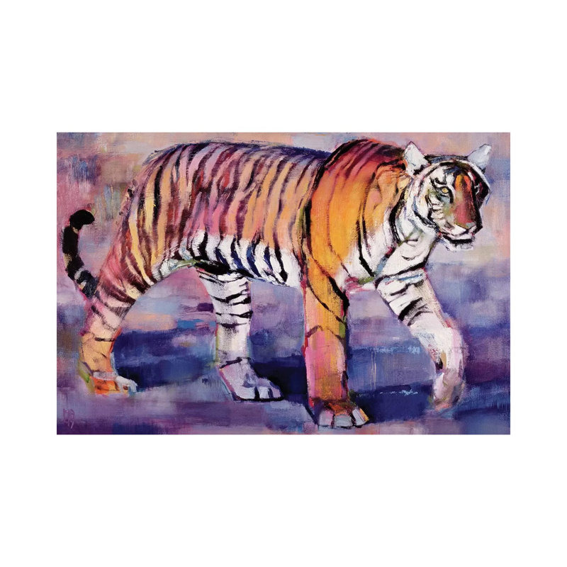 Tigress, Khana, India by Mark Adlington - Wrapped Canvas Print, 101.6 cm H x 66.04 cm W x 1.91 cm D