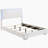 White High Gloss 4-Piece Full Bedroom Set