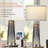 Taifa Glass Table Lamp with Nightlight and USB Charging Ports AC Outlet-371395308