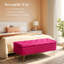 Banc de rangement en velours Carrielynn-1235242582
