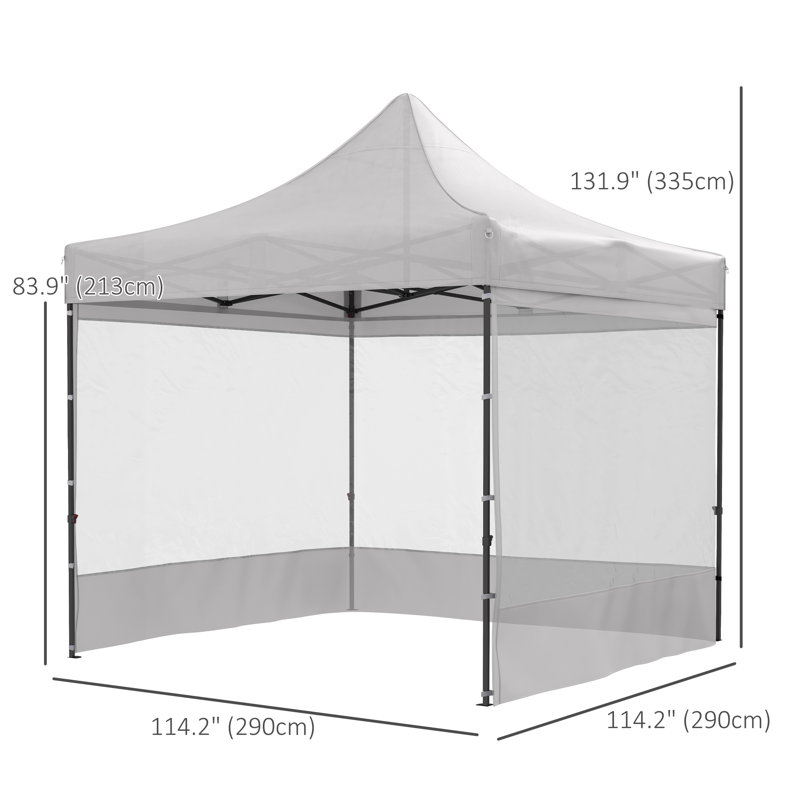 Abri dépliant en acier l 10 pi x P 10 pi