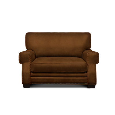 Fauteuil en cuir véritable de 38 po Stafford