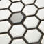 Carreau de mosaïque hexagonal en porcelaine nid d'abeille pour mur et plancher Metro 1 "x 1" Metro