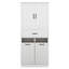 Armoire de rangement haute pour salle de bain avec 2 paniers à linge, armoire de salle de bain en bois avec portes et tiroir, tablettes réglables-371656476