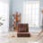 Triple Fold Down Sofa Bed, Adjustable Floor Couch Sofa With One Pillow, 5 Reclining Position, Convertible Upholstered Guest Sleeper