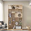 Modern Cat Bookcase Cat Tree Shelves With Storage Shelves And Cat Holes