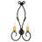 Sienna Steel Candle Wall Light