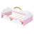 Twin Size Bed With Clouds And Rainbow Decor