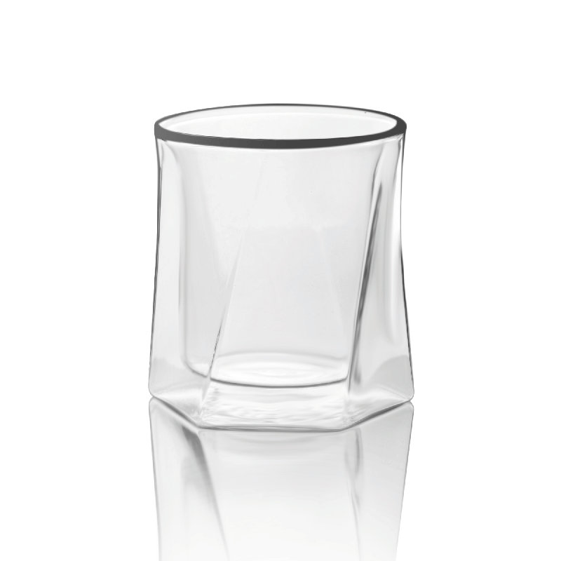Lemonsoda Double Wall Hexagon Whiskey Glasses