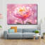 Art mural en verre trempé rose pivoine-1034310136