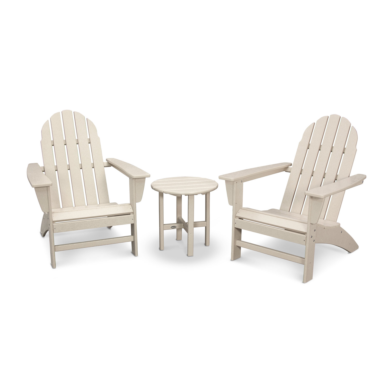 POLYWOOD® Vineyard 2-Person Patio Seating Group, Sand