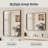 Customized Black Rectangular Aluminum Frame Bathroom Vanity Mirror-309563657