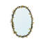 Butterfly Ginkgo Oval Brass Wall Mirror
