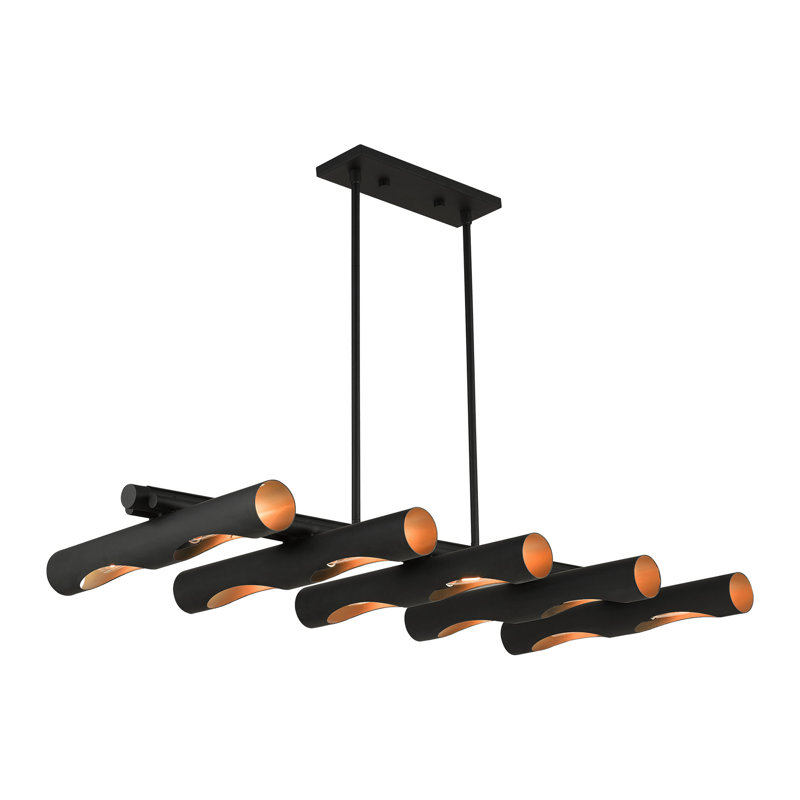 Barbaa 10 - Light Kitchen Island Pendant, Black