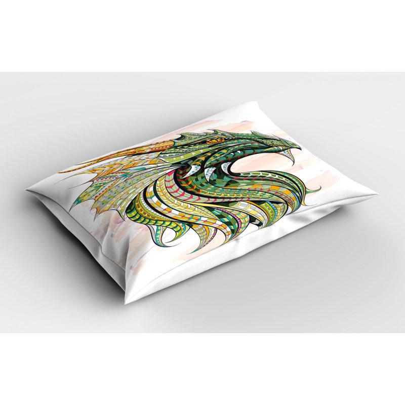 Dragon Polyester Sham Set, Twin