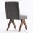 Turfed Linen Upholstered Dining Chair Armless Parsons Side Chair With Solid Wood Legs-109248748