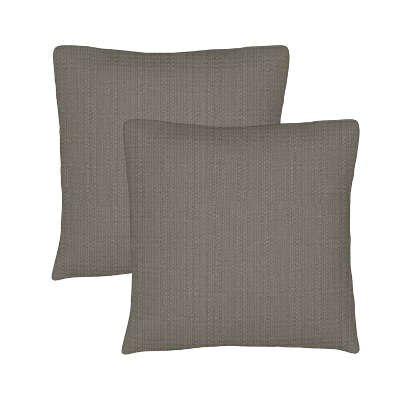 Housse de coussin d'extérieur carrée Sunbrella, H 20 po x l 20 po, Spectrum graphite