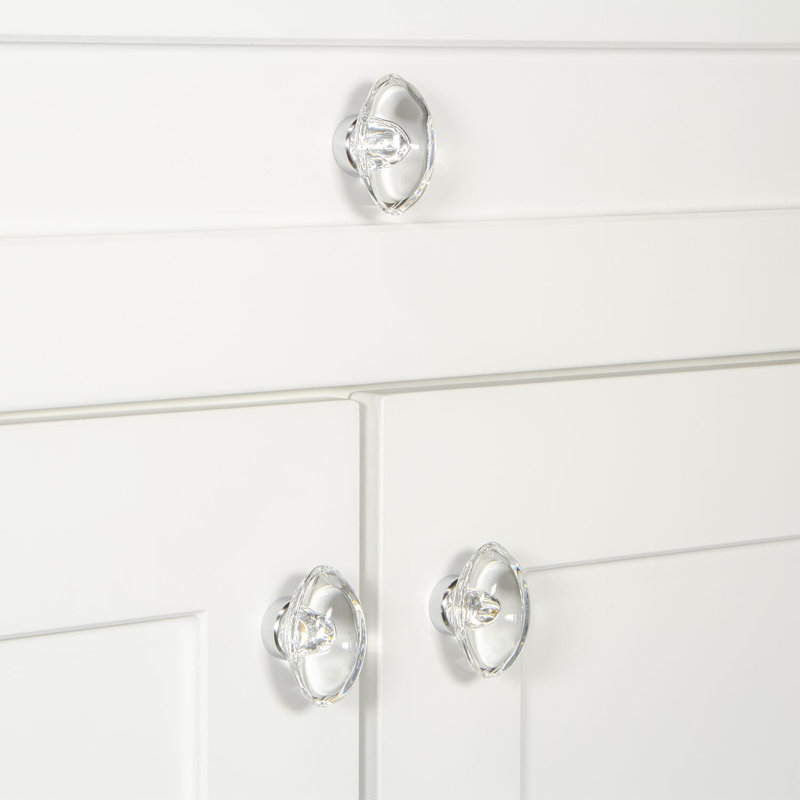 Provence Cabinet Knob, Bright Chrome
