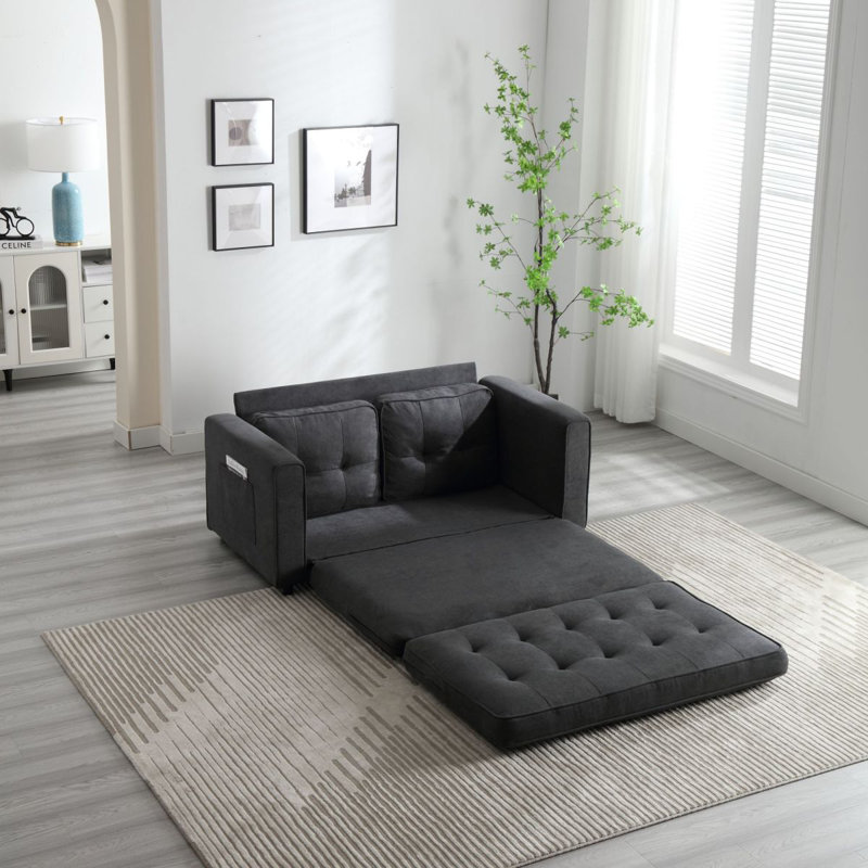 Canapé à 3 volets, canapé-lit futon convertible, causeuse peu encombrante, canapé-lit escamotable pour le salon