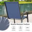Ensemble repas 5 pièces pour l'extérieur, chaises empilables et trou pour parasol Textilene-856806594