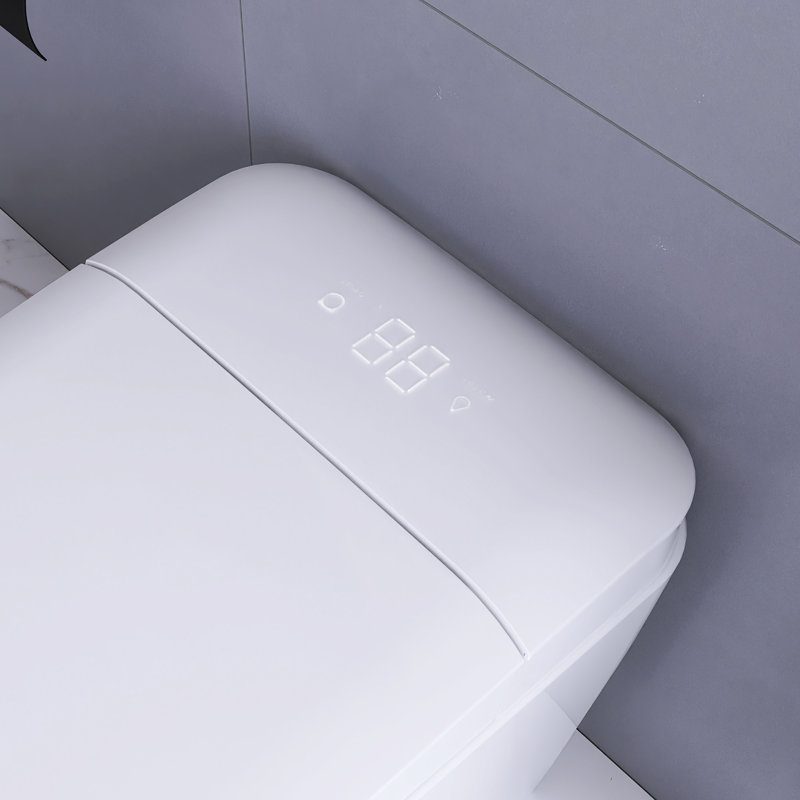 Toilettes blanches intelligentes avec siège de bidet chauffant