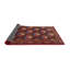 Tapis décoratif rouge à motif oriental Kiri-1531947298
