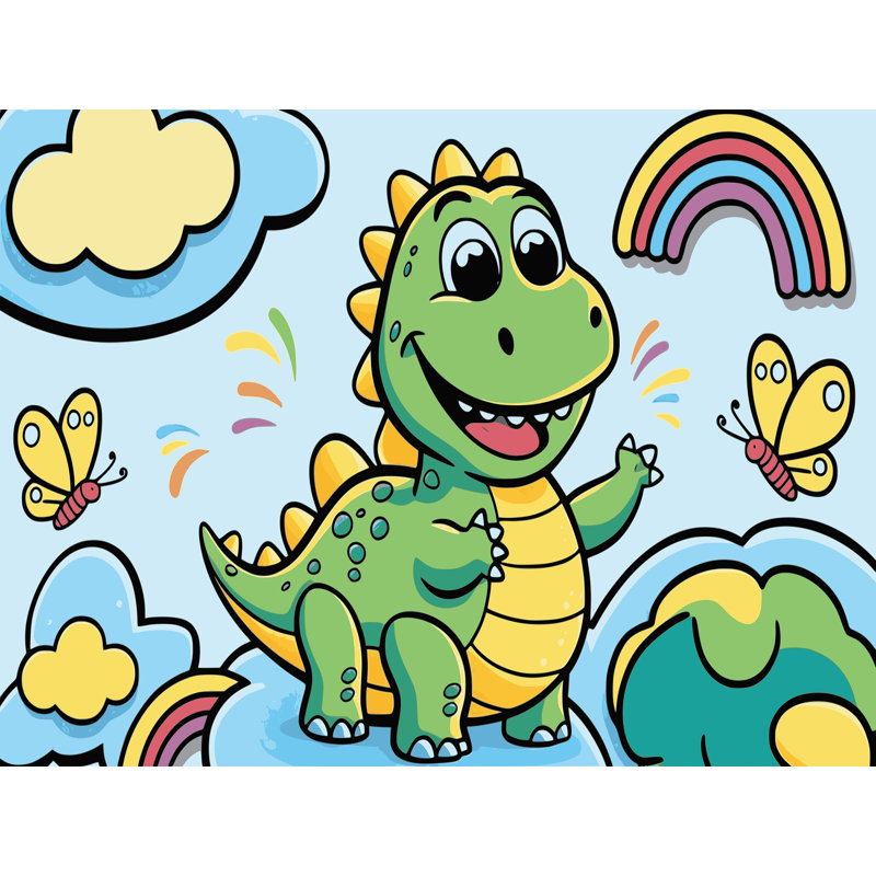 Tapis pour enfants Zoomie Kids, Rectangle 6 pi x 9 pi