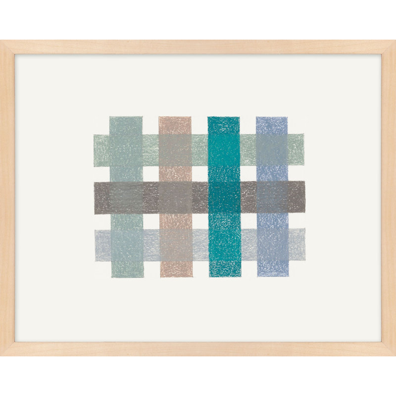 Untitled (Gridlock) No.3 By Beth James - Framed Wall Art, Maple Framed, 38" W x 30" H