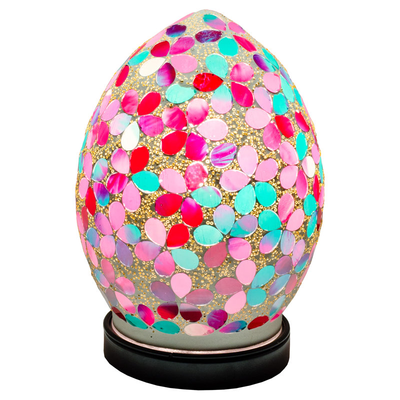 Culler 20cm Novelty Table Lamp, Pink/Green