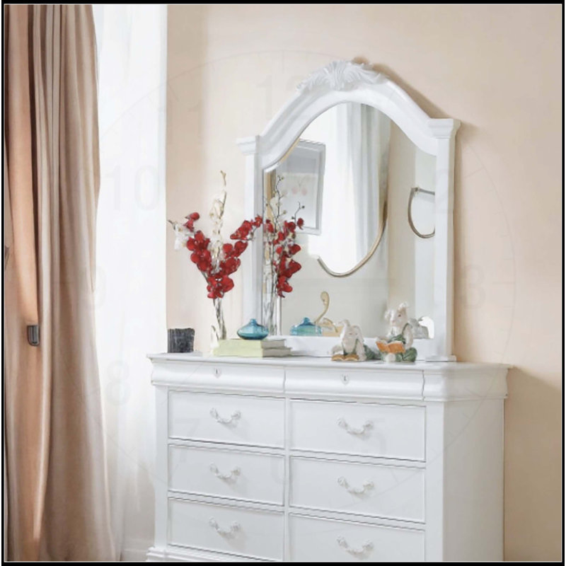 Estrella White Finish Mirror