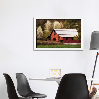 Skylight Red Barn 1 Piece Wall Art on Canvas