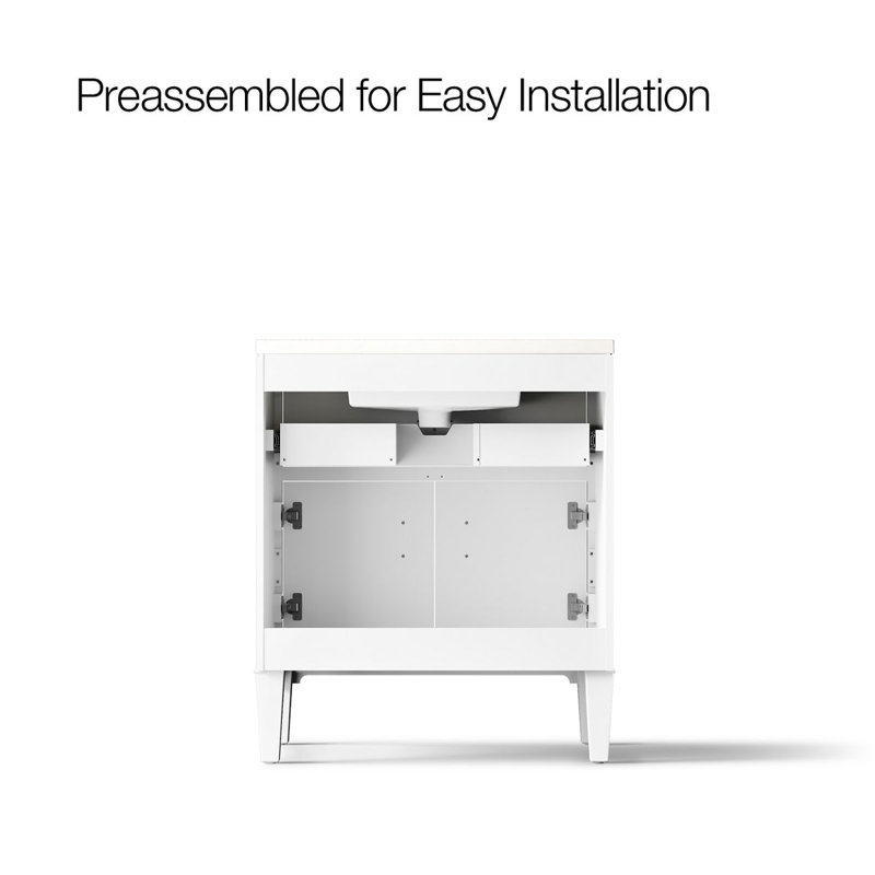 Southerk 30-In Bathroom Vanity Set, White, 30"