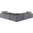 Isshak Velvet L-Shaped Sectional Reversible-87141435