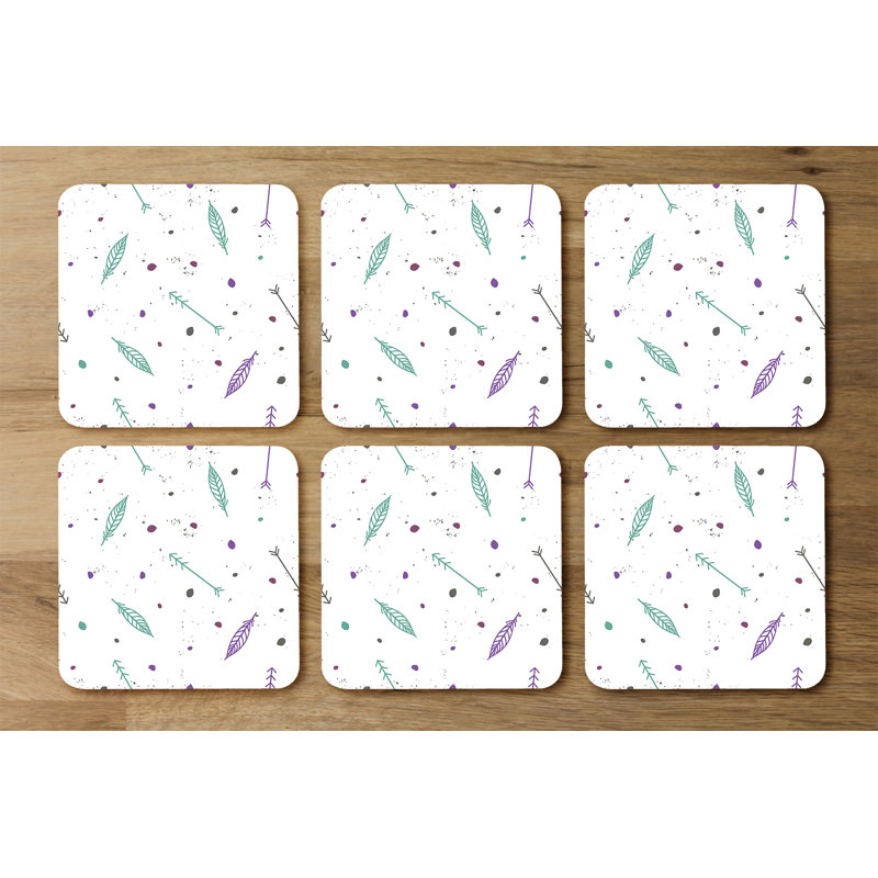 Square 6 Piece Coaster Set
