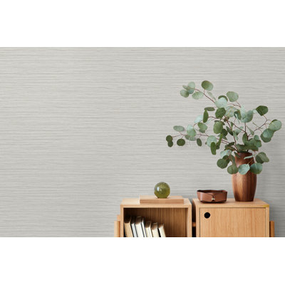  Papier peint en vinyle gaufré gris sisal Designs