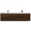 Ensemble de meuble-lavabo double mural 83 po Bobijo-571920425