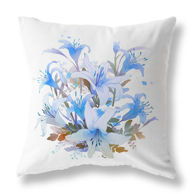 Oreiller réversible intérieur / extérieur Lily Mist Serenity