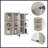 6-Shelf Medicine Cabinet With Mirorr-862353793