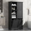 Armoire de rangement de salle de bain avec portes et tiroirs-1947786535