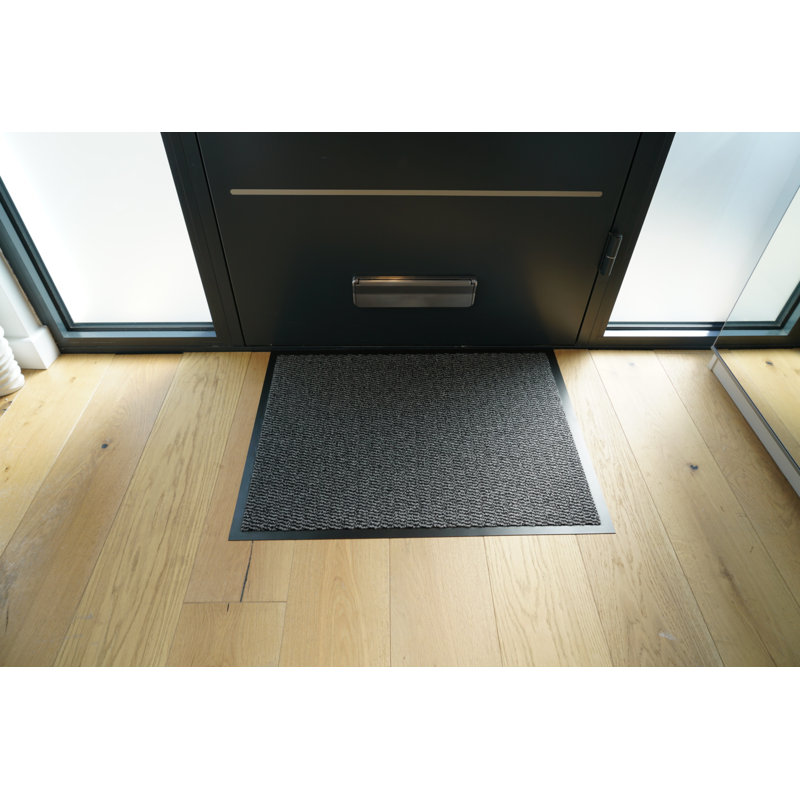 Aarib Non-Slip Doormat, Rectangle 120cm x 180cm, Grey