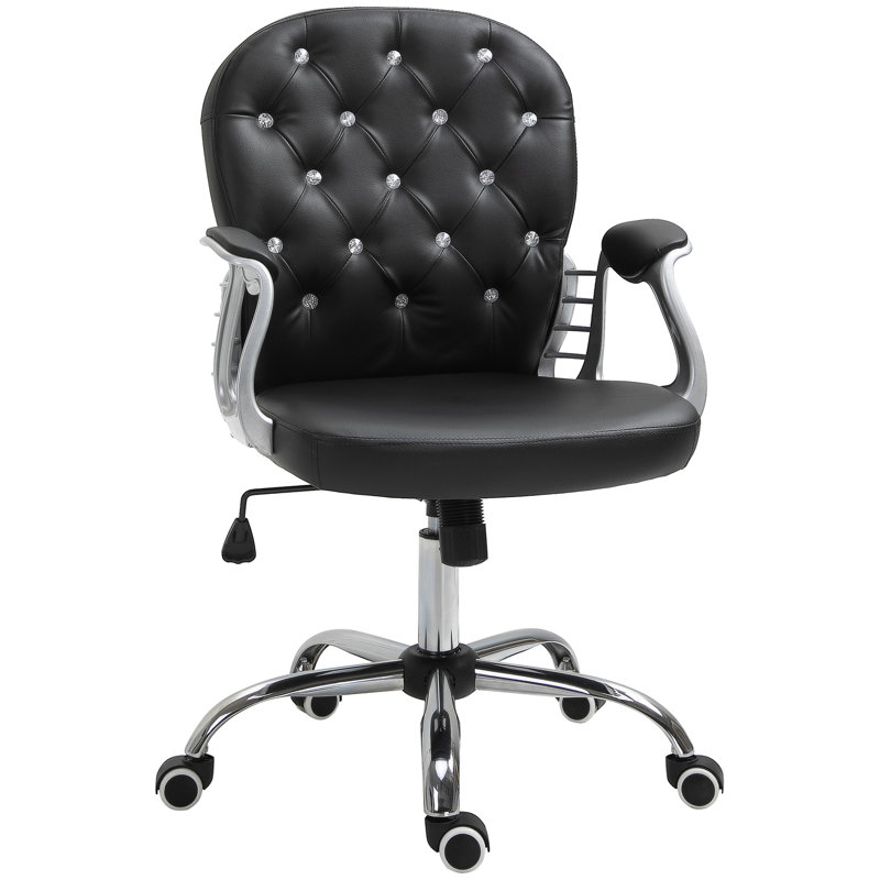 Vinsetto PU Leather Home Office Chair, Black