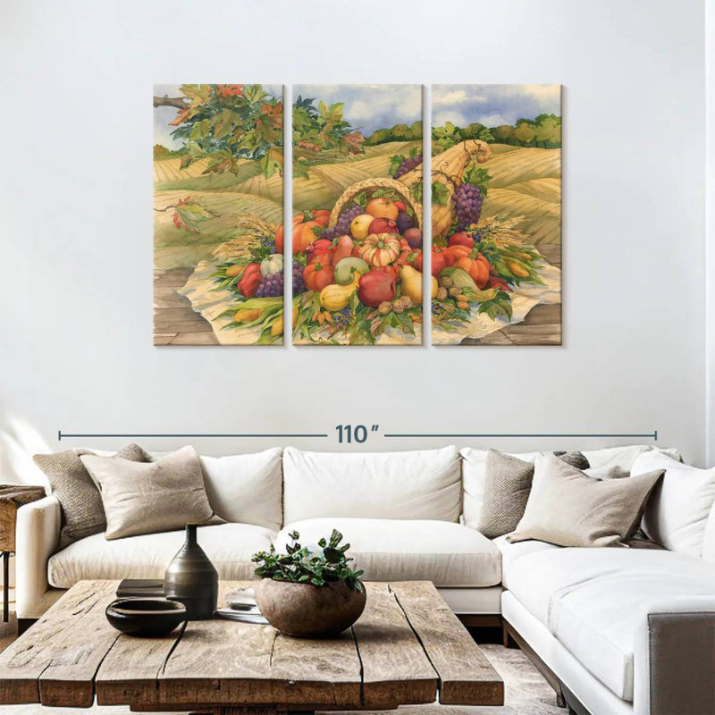 Yarlin Harvest Cornucopia, 48" H x 74" W