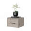 Table de chevet flottante murale gris clair